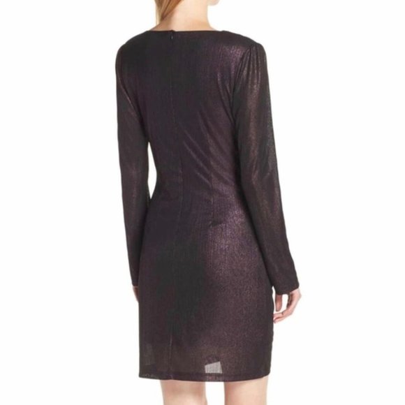 NWT Sam Edelman Purple metallic ruffle dress, 6 - Picture 2 of 14